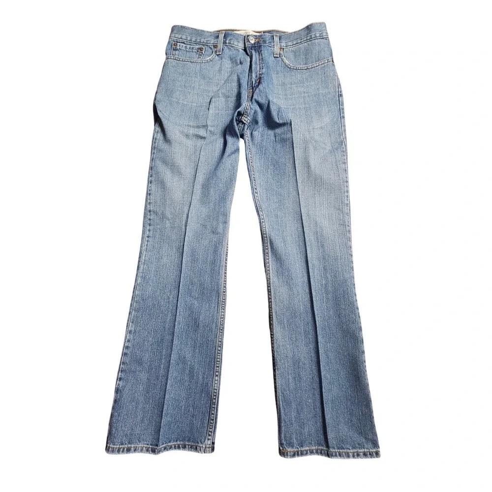 Levi's 527 Low Boot Cut Jeans Mens 34x32 Medium Wash Blue  Denim Cotton Western